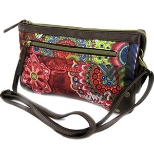 New Desigual Dorothea Seduccio Adjustable Clutch Crossbody Bag.
